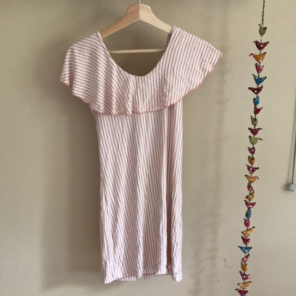 Obey Pink Striped Dress